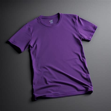 Premium AI Image | Purple Tshirt Mockup on dynamic plain background ...