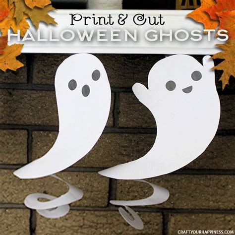 Printable Halloween Ghost Decorations