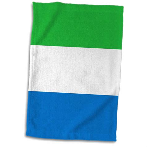 3dRose Flag of Sierra Leone - green white blue horizontal stripes ...