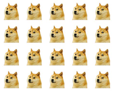 Buy Doge Much Wow Meme Shiba Inu Stickers 4" - 20 PCS Vinyl Decal Set ...