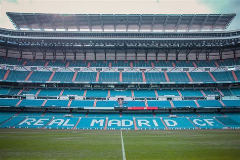 HD wallpaper: Real Madrid stadium, building, arena, field, pitch ...