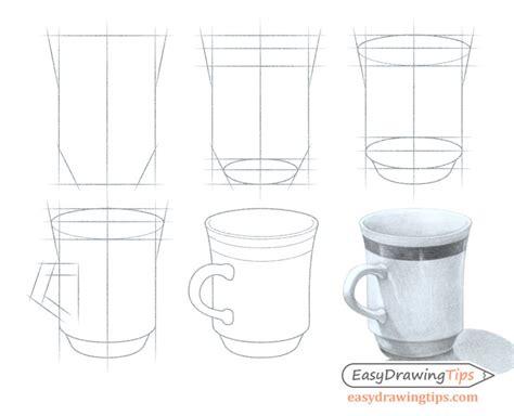 How to Draw a Cup Step by Step - EasyDrawingTips