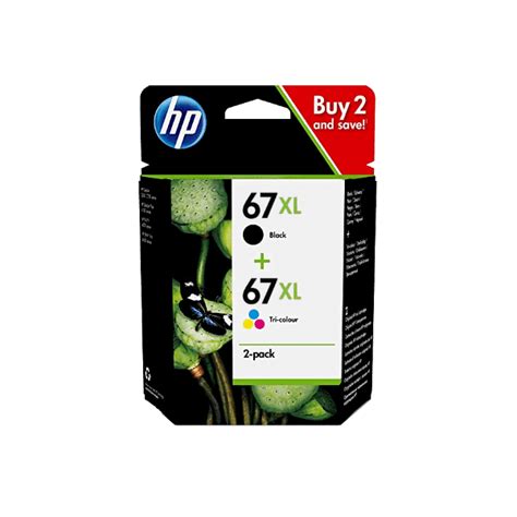 Genuine HP 67XL High Yield Ink Combo Value Pack 3YM57AA 3YM58AA ...