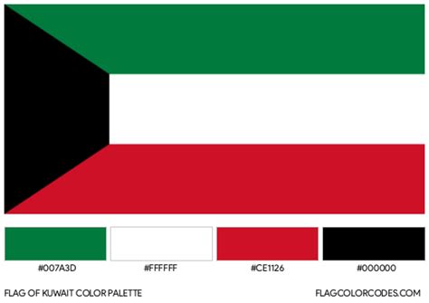 Kuwait flag color codes