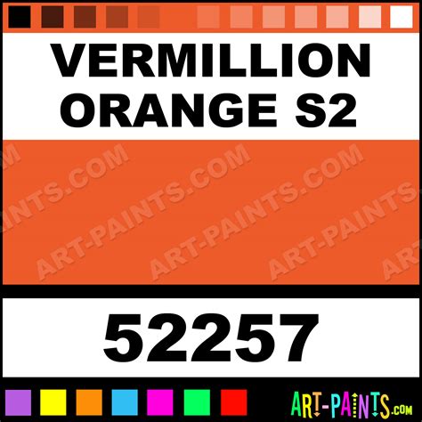 Vermillion Orange S2 Artist Acrylic Paints - 52257 - Vermillion Orange ...