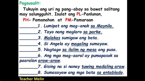 Uri Ng Pang Abay Worksheets - Anti Vuvuzela