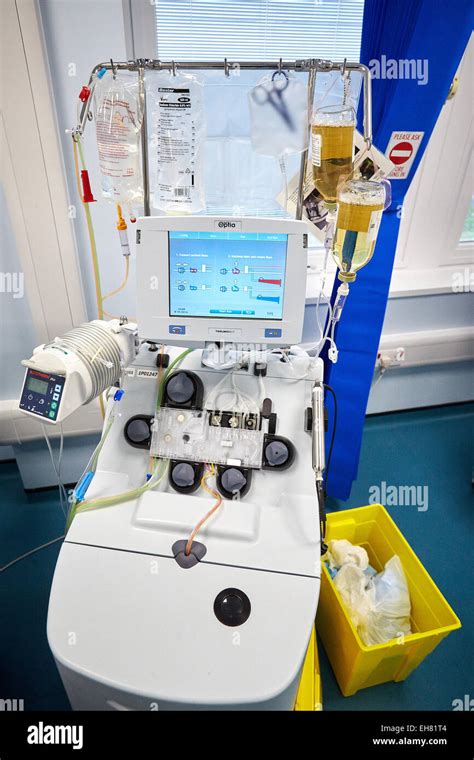 Therapeutic apheresis machine at the Blood Centre at John Radcliffe ...