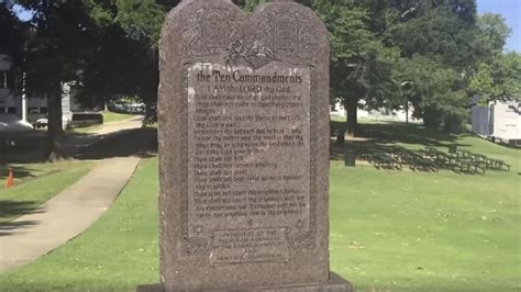 Atheist Groups Sue to Remove Ten Commandments Monument from Arkansas ...