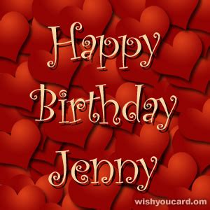 Happy Birthday Jenny Free e-Cards