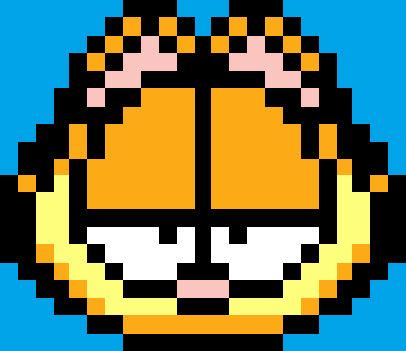 Garfield Icon Pixel Art by Garf4153 on DeviantArt