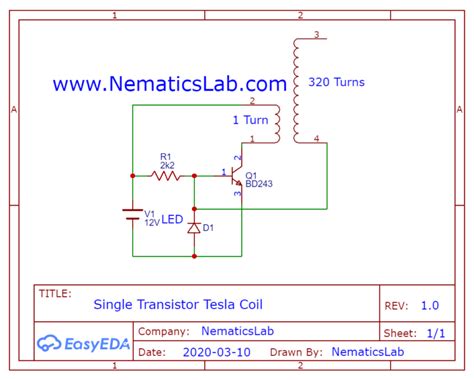 How to make a Tesla Coil (DIY) - NematicsLab | Nikola Tesla