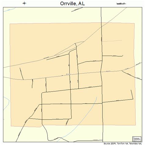 Orrville Alabama Street Map 0157240