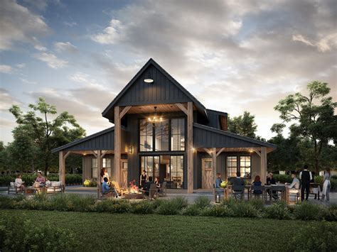 Natural Order Luxury Barndominium House Plan | Barn House Plan