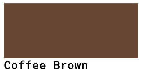 Coffee Brown Color Codes - The Hex, RGB and CMYK Values That You Need