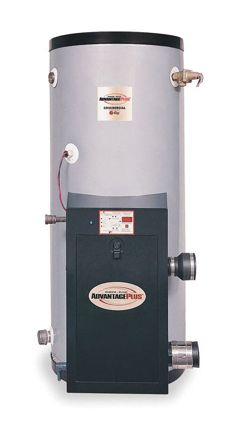 Commercial Gas Water Heater, 119.0 gal Tank Capacity, Natural Gas ...