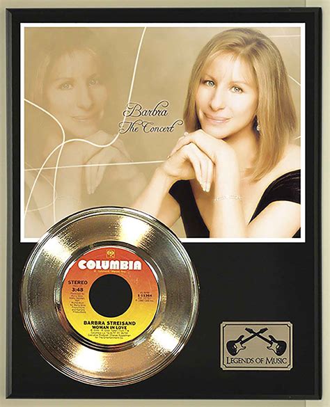 Barbra Streisand - Woman In Love Gold 45 Record Ltd Edition Display ...