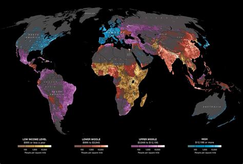 Map of Global Per Capita Income and Population Density - Sociological ...