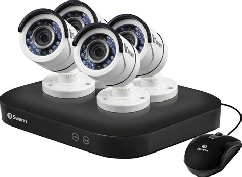 Best Buy: Swann PRO SERIES HD 8-Channel, 4-Camera Indoor/Outdoor Wired ...