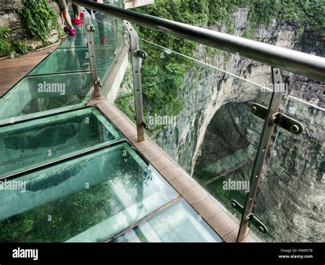 Cliff Glass Sky Walk at Tianmen Mountain, The Heaven's Gate at ...