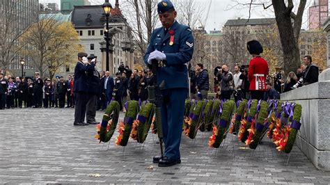 IN PHOTOS: Place du Canada Remembrance Day ceremony in Montreal