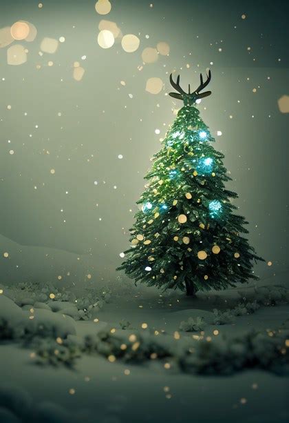 Free Christmas Tree Background Image