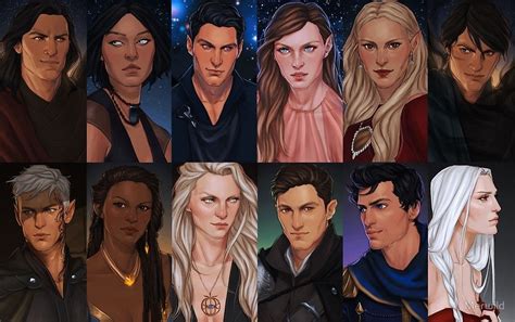 ACOTAR and Throne of Glass Heroes by Merwild | Throne of glass, Throne ...