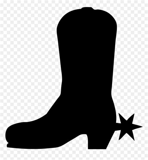 Cowboy Boot Silhouette Png - Silhouette Cowboy Boots Clipart ...