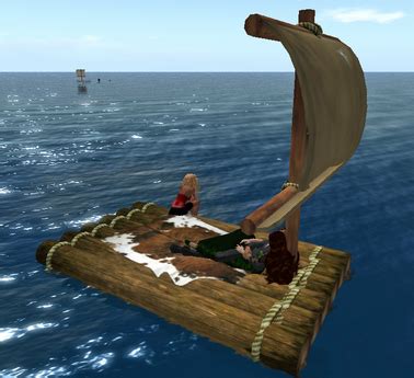 Second Life Marketplace - Wooden raft