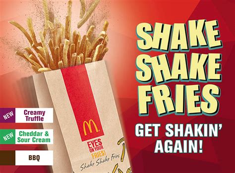 McDonald’s Shake Shake Fries New Flavors - Creamy Truffle and Cheddar ...