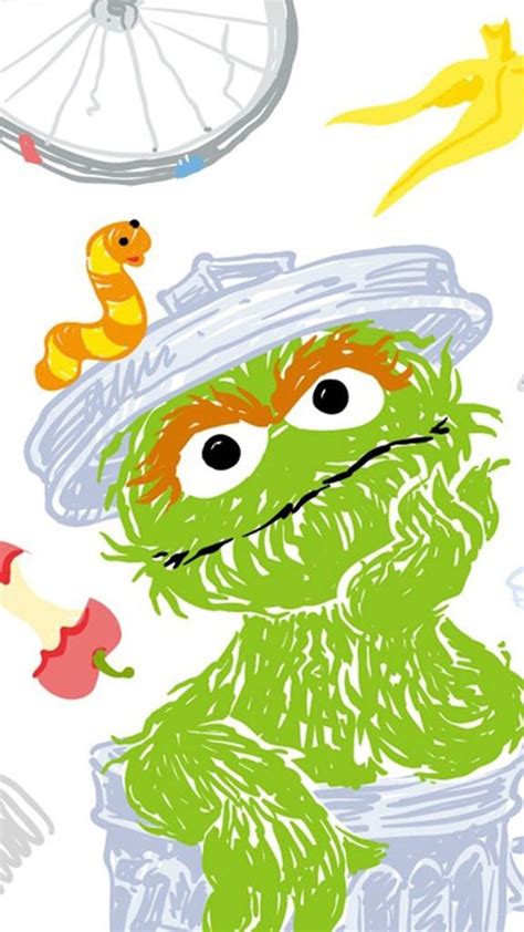 Oscar The Grouch / Sesame Street | Street drawing, Sesame street, Oscar ...