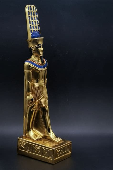 Statue of Egyptian Art Amun Ra Statue Gold Leaf Made in Egypt - Etsy