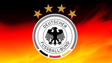 Germany Football Logo Wallpaper with 4 Stars and National Flag - HD ...