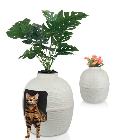 keygarzone Plant Hidden Cat Litter Box, Best Gift for Cats and Cat ...