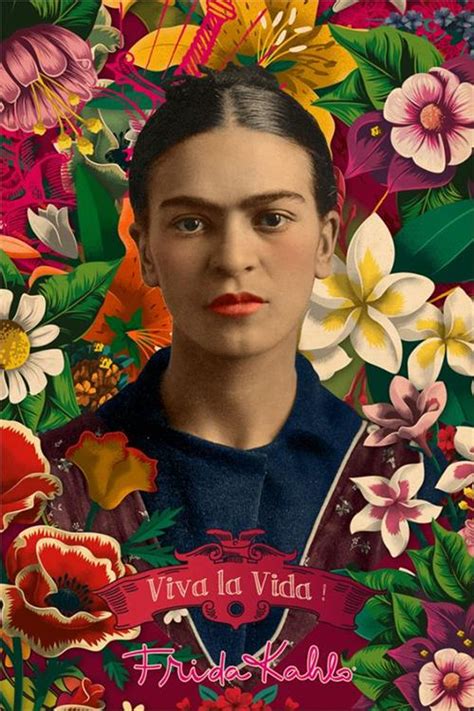 Frida Kahlo Viva la Vida! Poster 24" X 36" - The Blacklight Zone