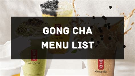 Gong Cha Menu Prices Philippines 2024 [Updated] — All About Philippines ...