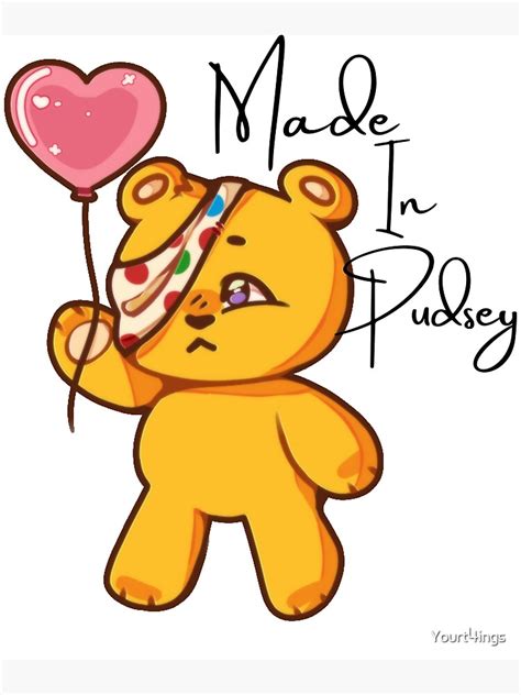 "Pudsey Bear Made in Pudsey" Canvas Print for Sale by Yourt4ings ...