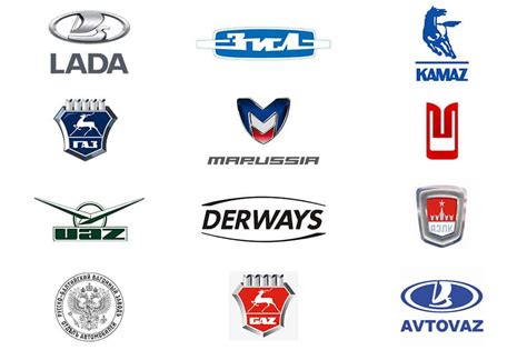 Russian Car Brands Names - List And Logos Of Russian Cars