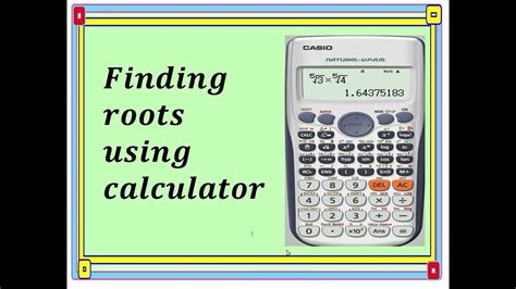 finding roots using calculator - YouTube