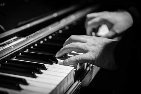 Free Images : hand, black and white, technology, piano, playing ...