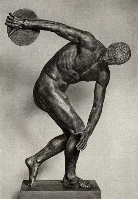 The Discobolus statue- Discus Thrower National Museum of Rome ...