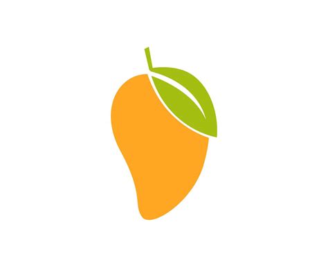 Mango in flat style mango logo mango icon vector image 620093 Vector ...