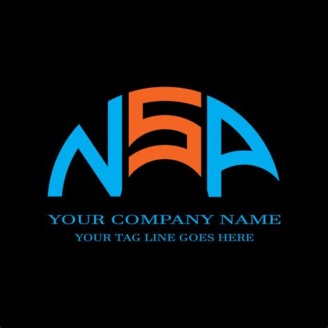 NSP letter logo creative design with vector graphic 8145390 Vector Art ...