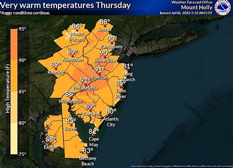 N.J. weather: Thunderstorms possible after hot, muggy day with new air ...