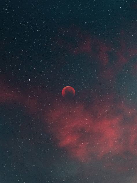 Download Red Clouds Moonlight 4k Wallpaper | Wallpapers.com