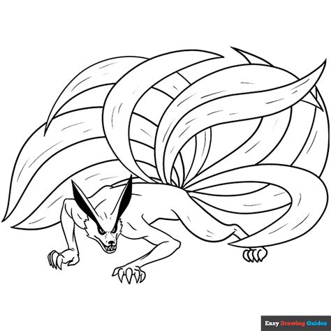 21+ kurama coloring page - MartaRiona