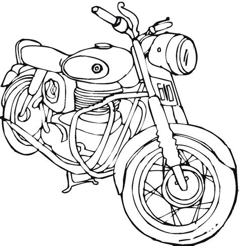 Free Printable Motorcycle Coloring Pages For Kids