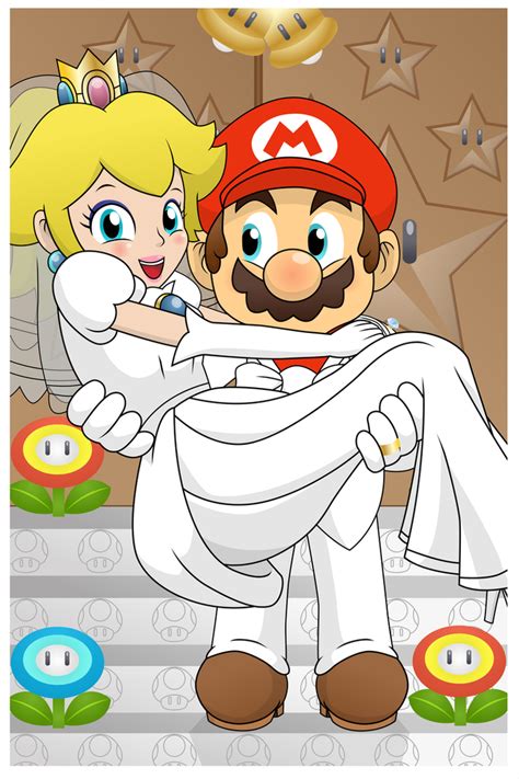 Mario x Peach Wedding Card by PrinnyAniki on DeviantArt