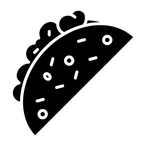 Taco Icon Style 14384980 Vector Art at Vecteezy