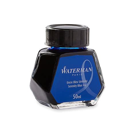 Waterman Fountain Pen Ink, Serenity Blue, 50 ml Bottle: Amazon.co.uk ...