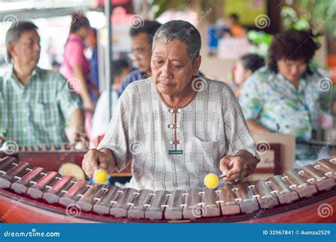 Thai Xylophone Played By Thai People. Editorial Photo | CartoonDealer ...